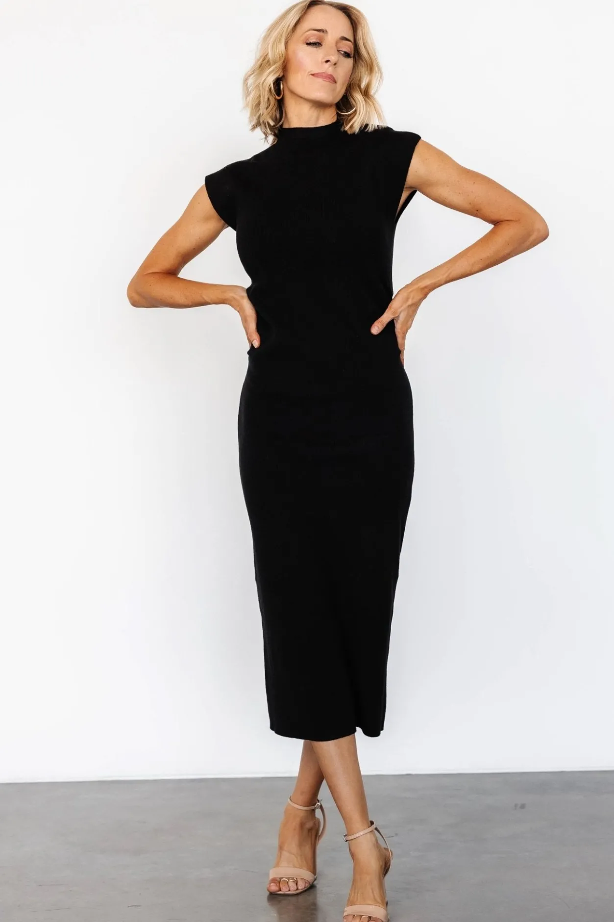 New Baltic Born Harriet Midi Dress | Black