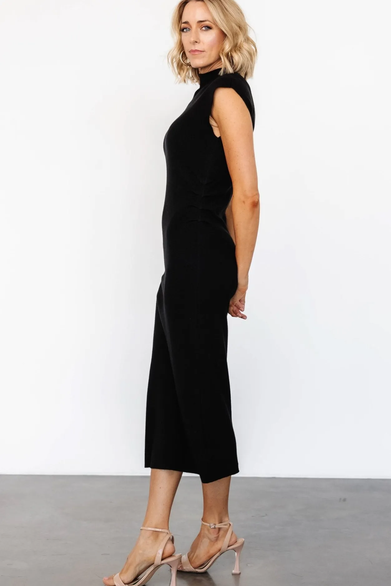 New Baltic Born Harriet Midi Dress | Black