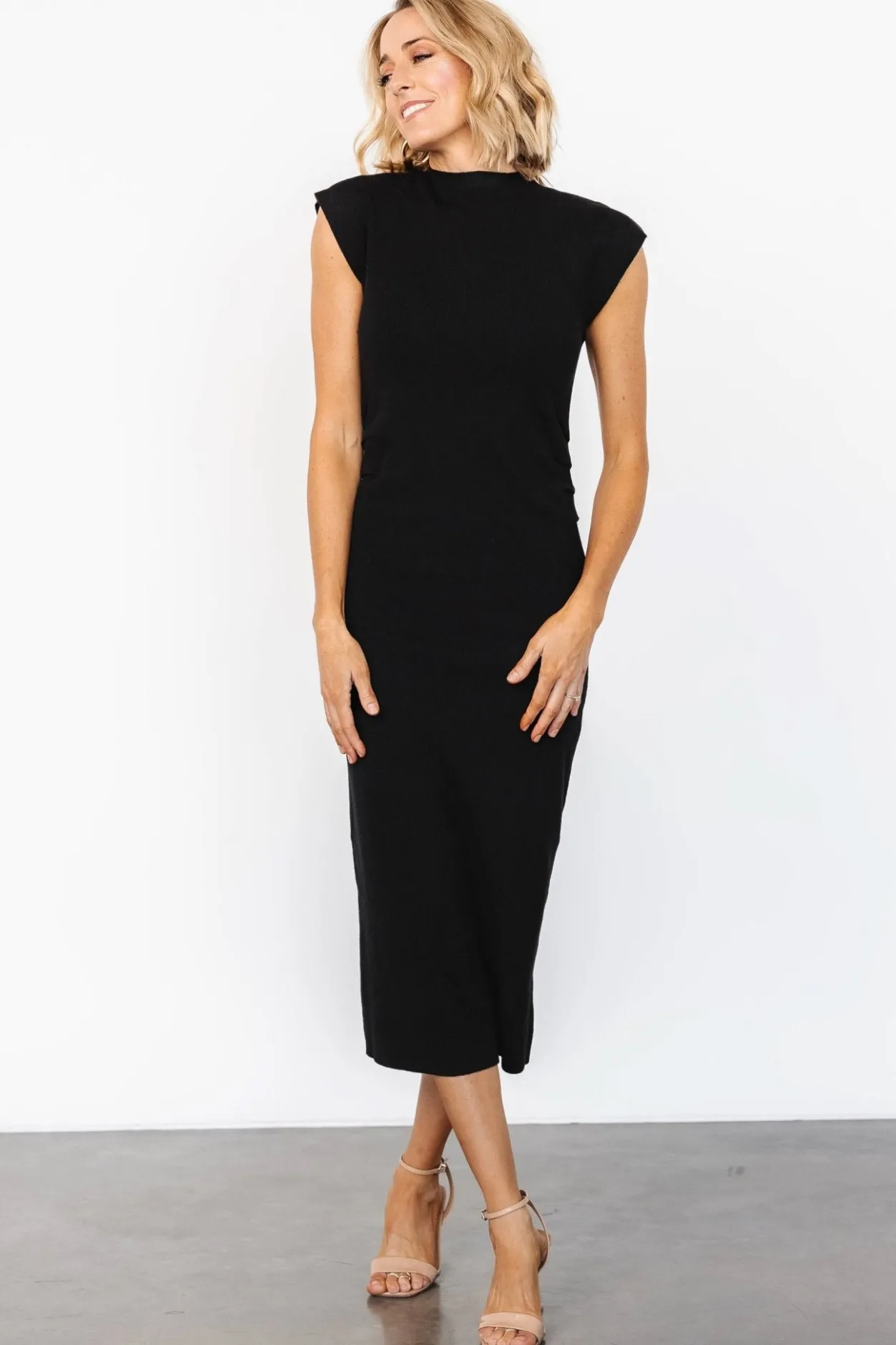 New Baltic Born Harriet Midi Dress | Black