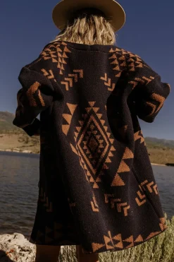 New Baltic Born Hays Oversized Cardigan | Navy + Camel Navy+Camel