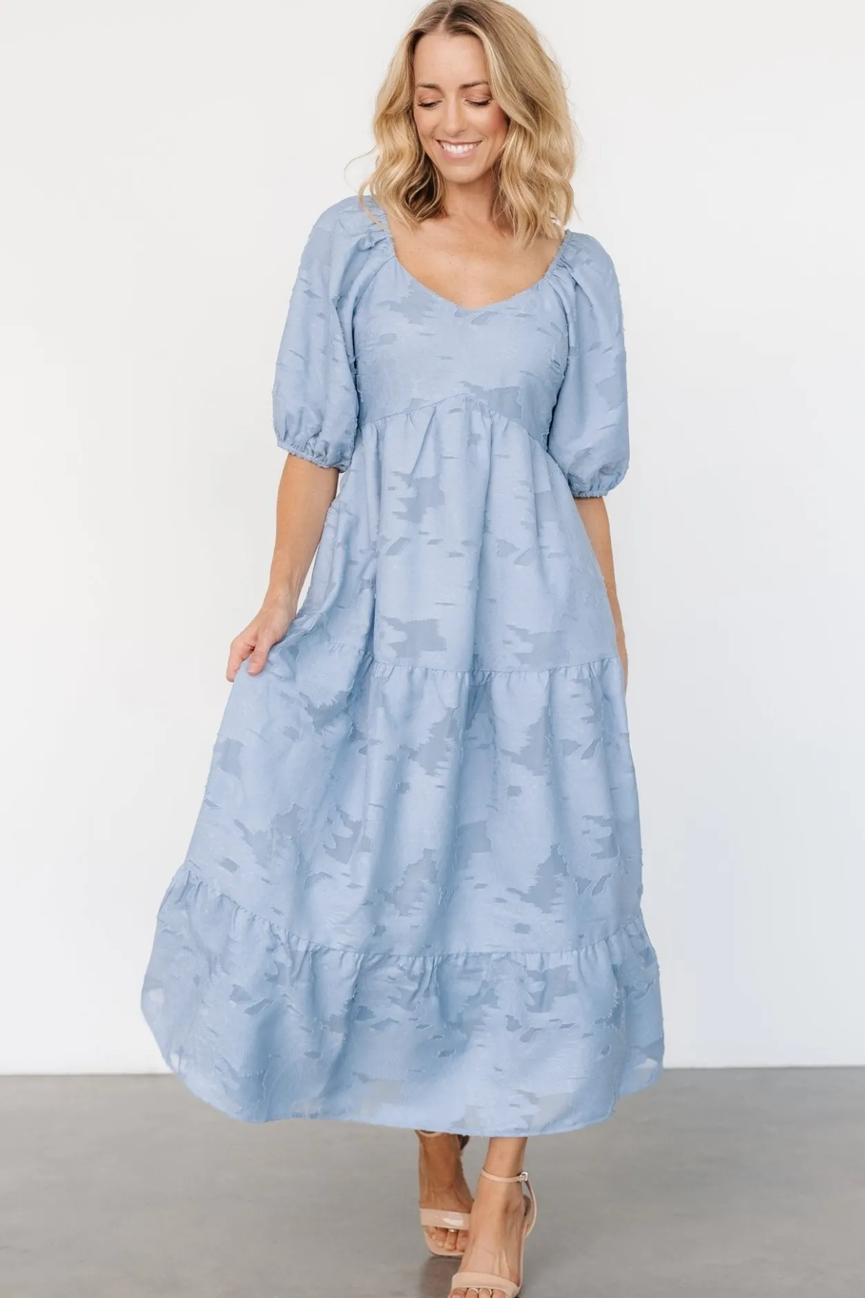 Discount Baltic Born Hayward Dress | Dusty Blue DustyBlue