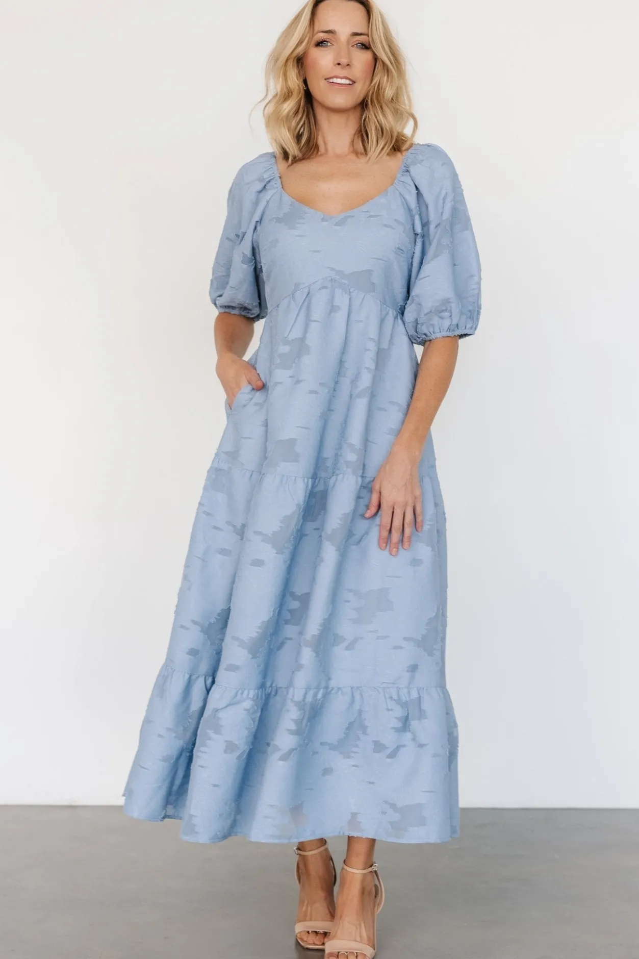 Discount Baltic Born Hayward Dress | Dusty Blue DustyBlue