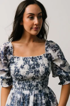Discount Baltic Born Hazel Eyelet Midi Dress | Navy