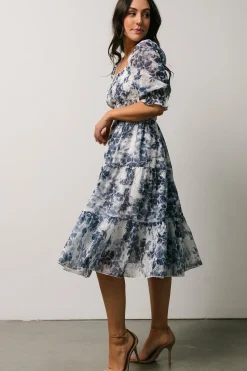 Discount Baltic Born Hazel Eyelet Midi Dress | Navy