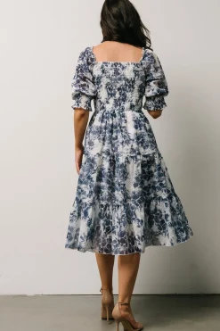Discount Baltic Born Hazel Eyelet Midi Dress | Navy