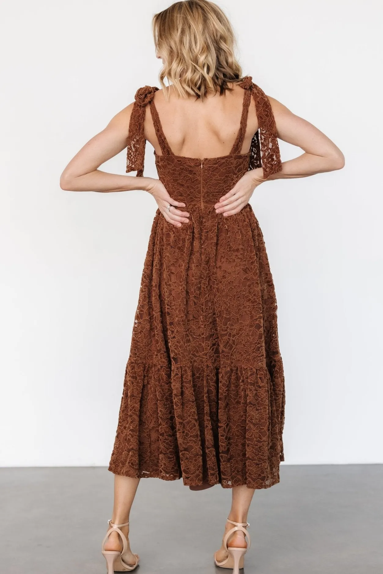 Best Baltic Born Hestia Lace Midi Dress | Brown