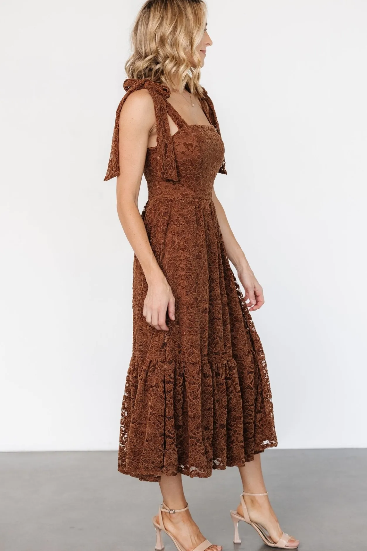 Best Baltic Born Hestia Lace Midi Dress | Brown