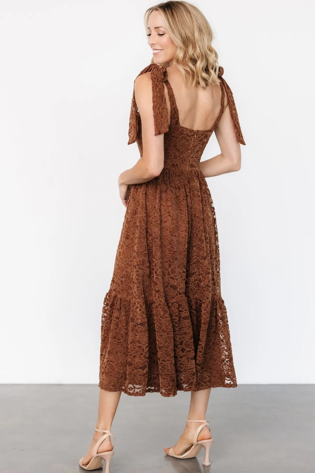 Best Baltic Born Hestia Lace Midi Dress | Brown