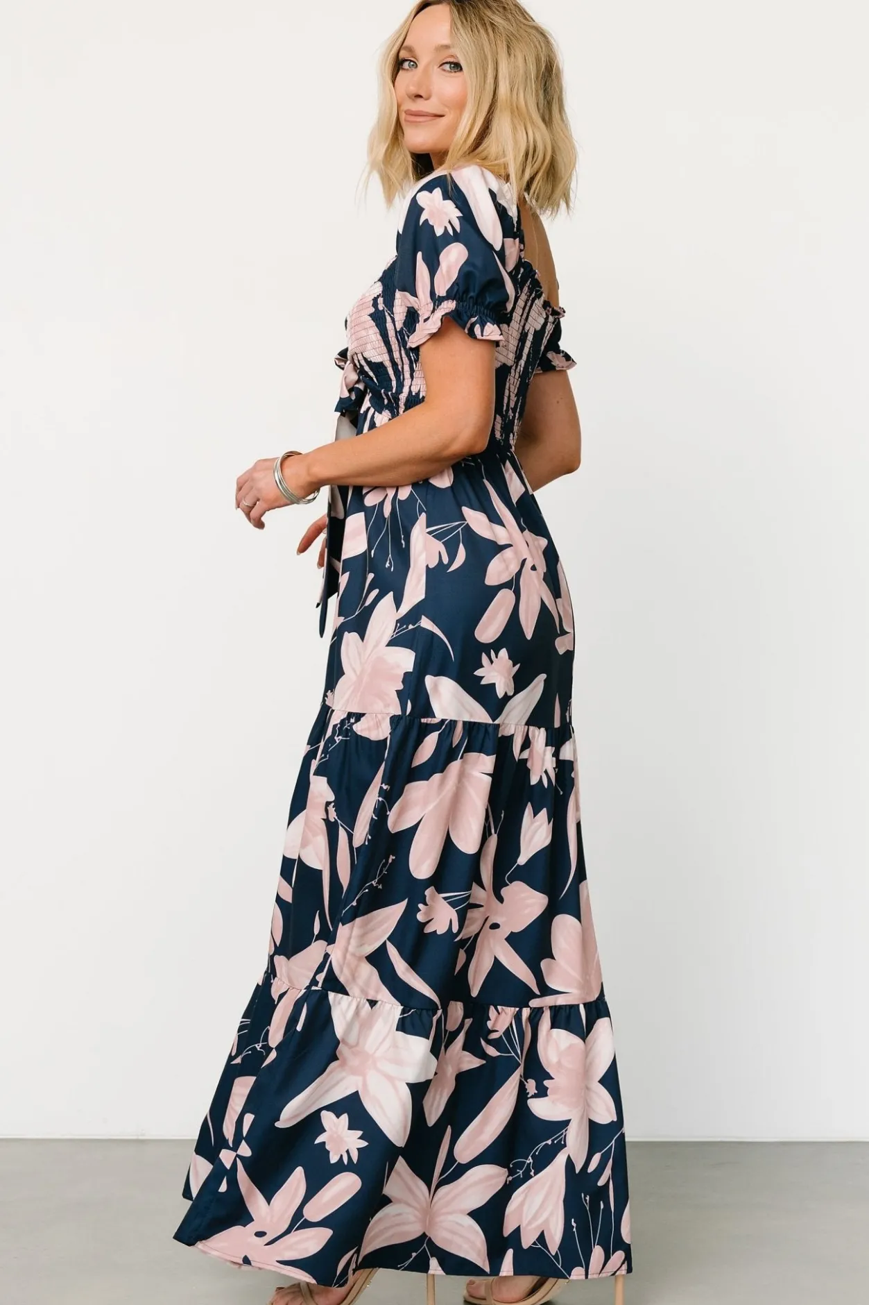 Outlet Baltic Born Hilaria Maxi Dress | Navy + Blush Navy+Blush