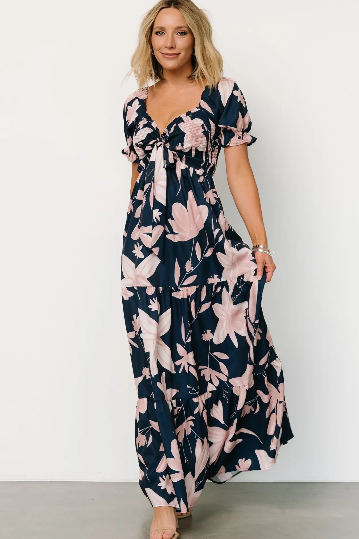 Outlet Baltic Born Hilaria Maxi Dress | Navy + Blush Navy+Blush
