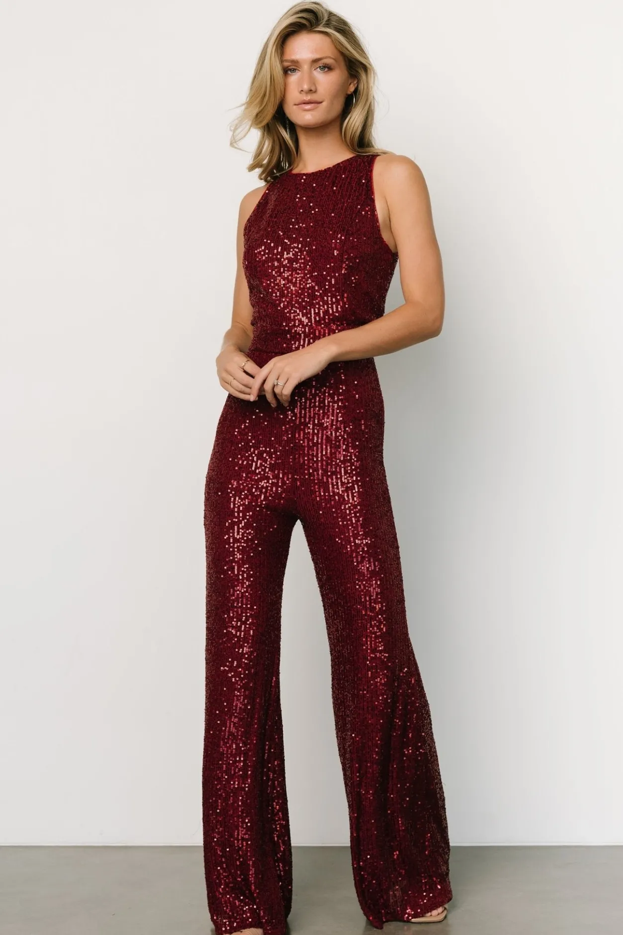 Best Baltic Born Hillary Sequin Jumpsuit | Wine