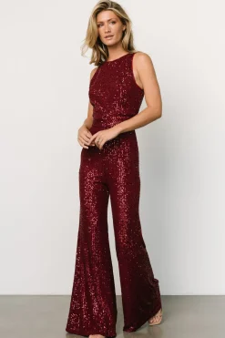 Best Baltic Born Hillary Sequin Jumpsuit | Wine