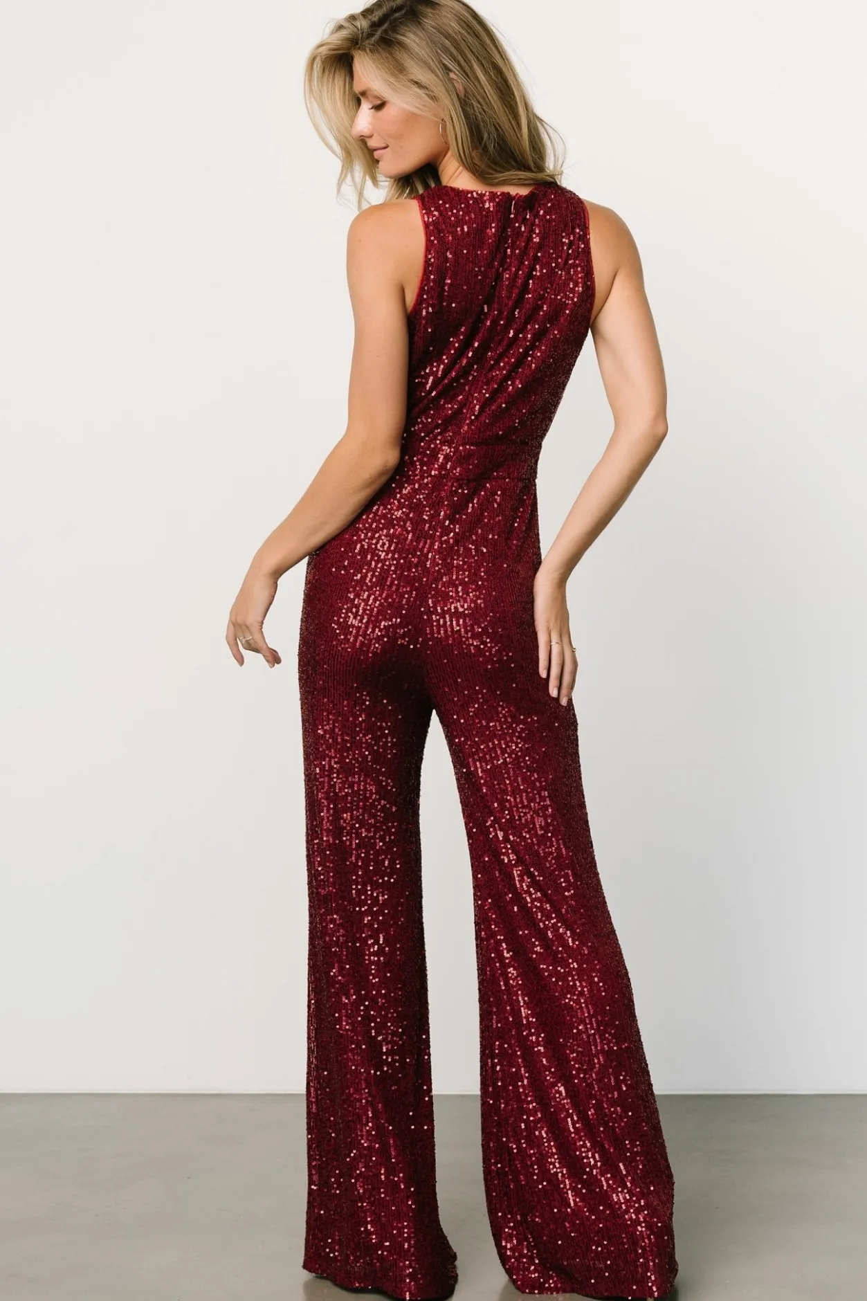 Best Baltic Born Hillary Sequin Jumpsuit | Wine