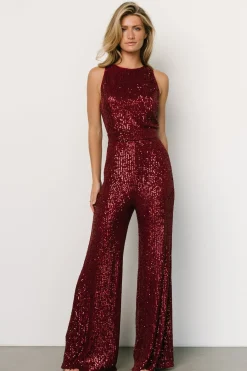 Best Baltic Born Hillary Sequin Jumpsuit | Wine