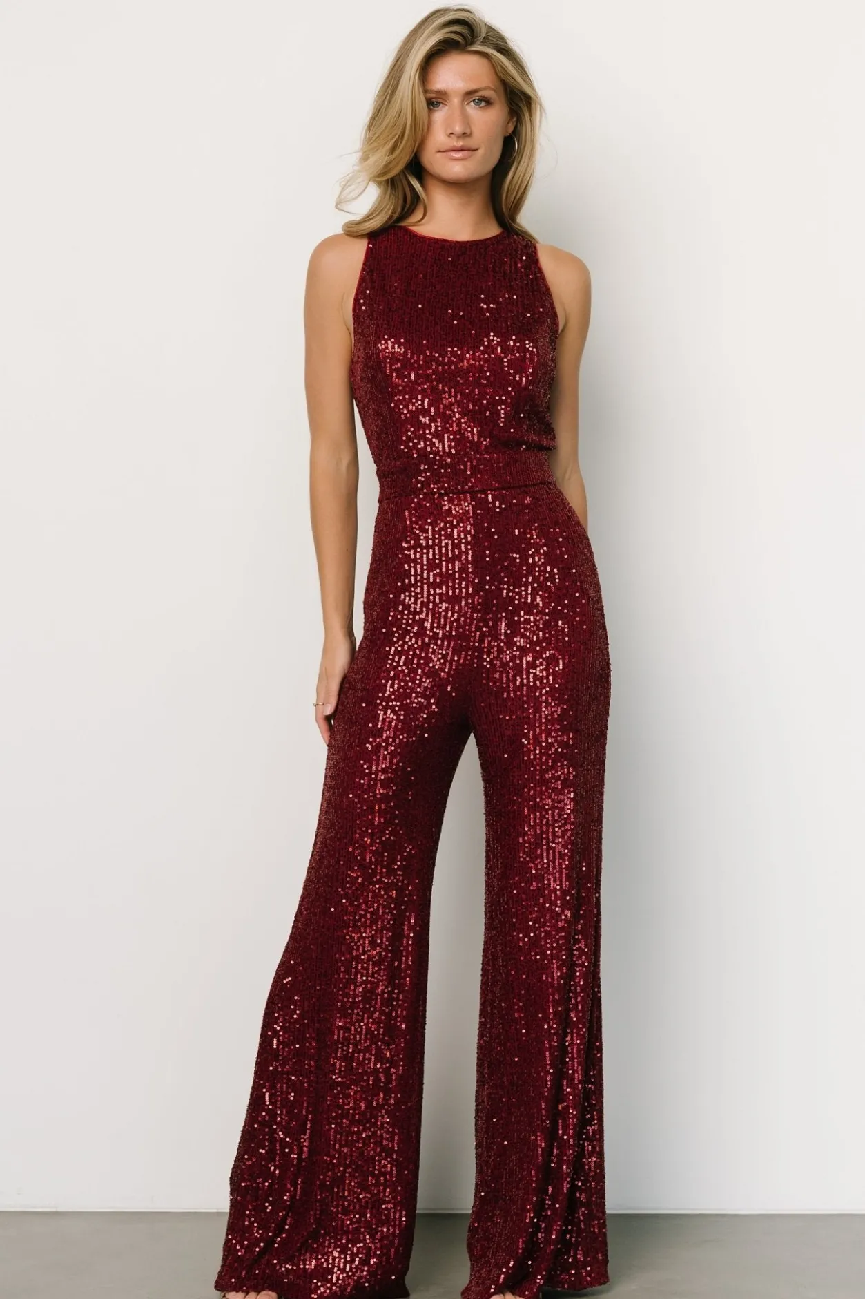 Best Baltic Born Hillary Sequin Jumpsuit | Wine