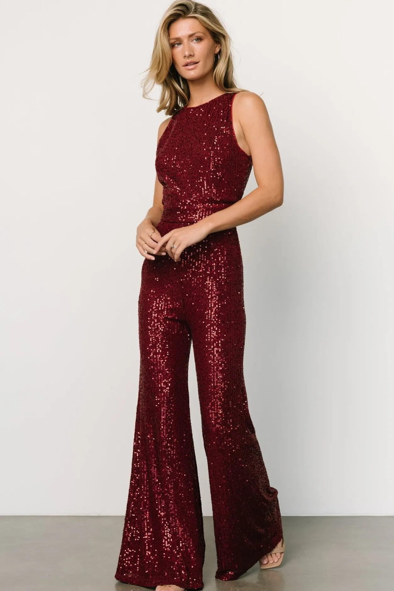 Best Baltic Born Hillary Sequin Jumpsuit | Wine