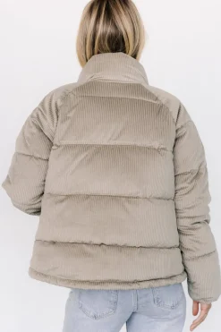 Fashion Baltic Born Holden Corduroy Puffer Jacket | Dusty Sage DustySage