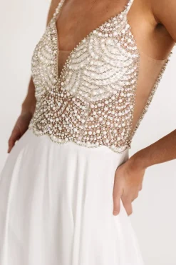 Hot Baltic Born Honor Beaded Bridal Gown | Off White OffWhite