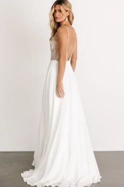 Hot Baltic Born Honor Beaded Bridal Gown | Off White OffWhite