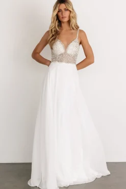 Hot Baltic Born Honor Beaded Bridal Gown | Off White OffWhite