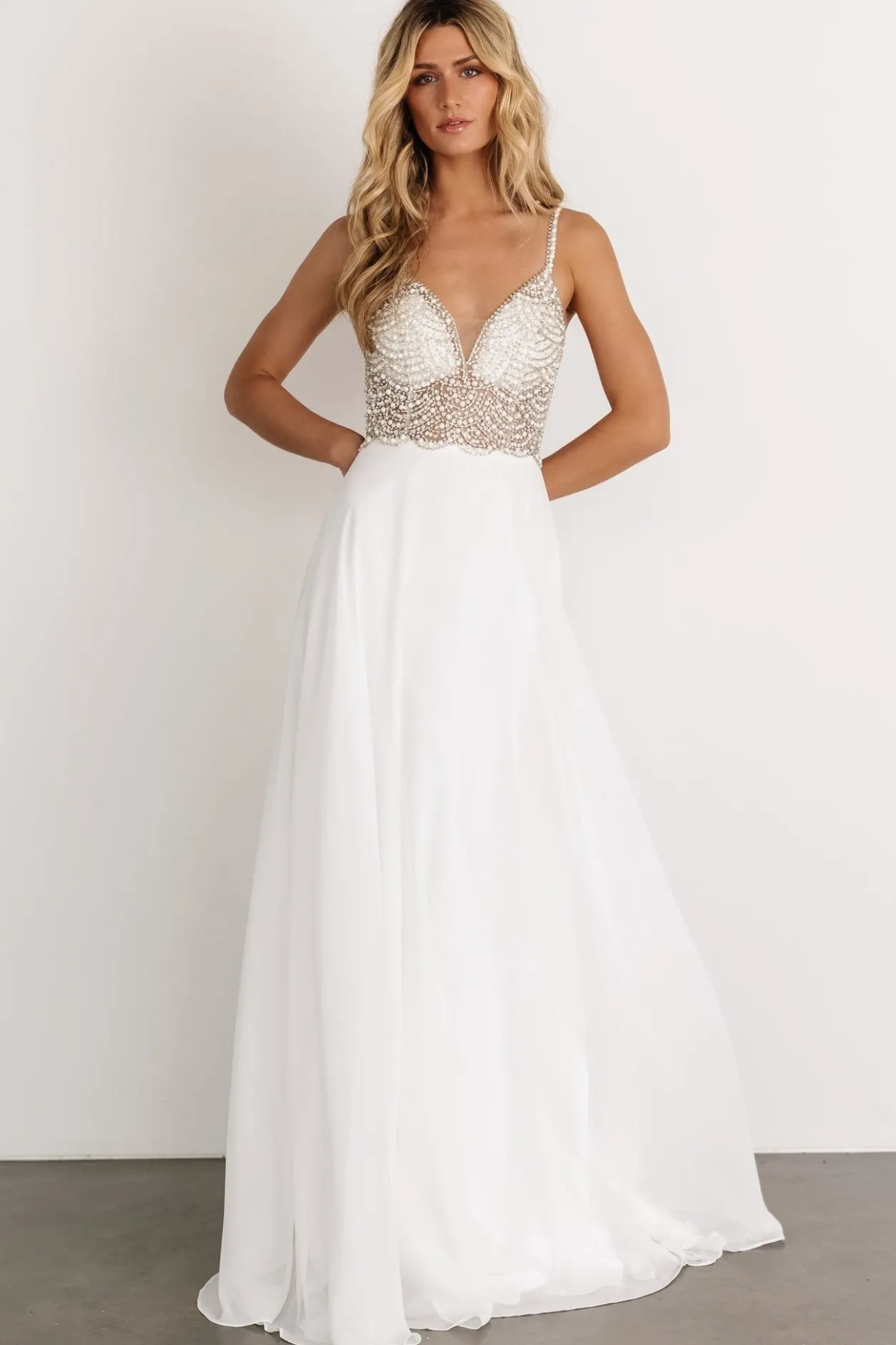 Hot Baltic Born Honor Beaded Bridal Gown | Off White OffWhite