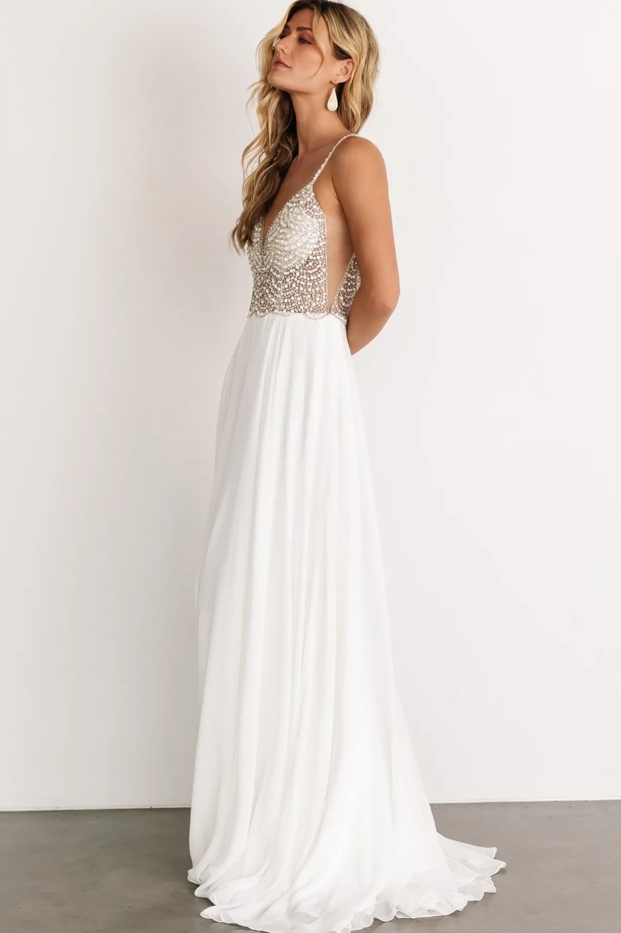 Hot Baltic Born Honor Beaded Bridal Gown | Off White OffWhite