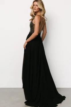 Fashion Baltic Born Honor Beaded Bridal Gown | Black