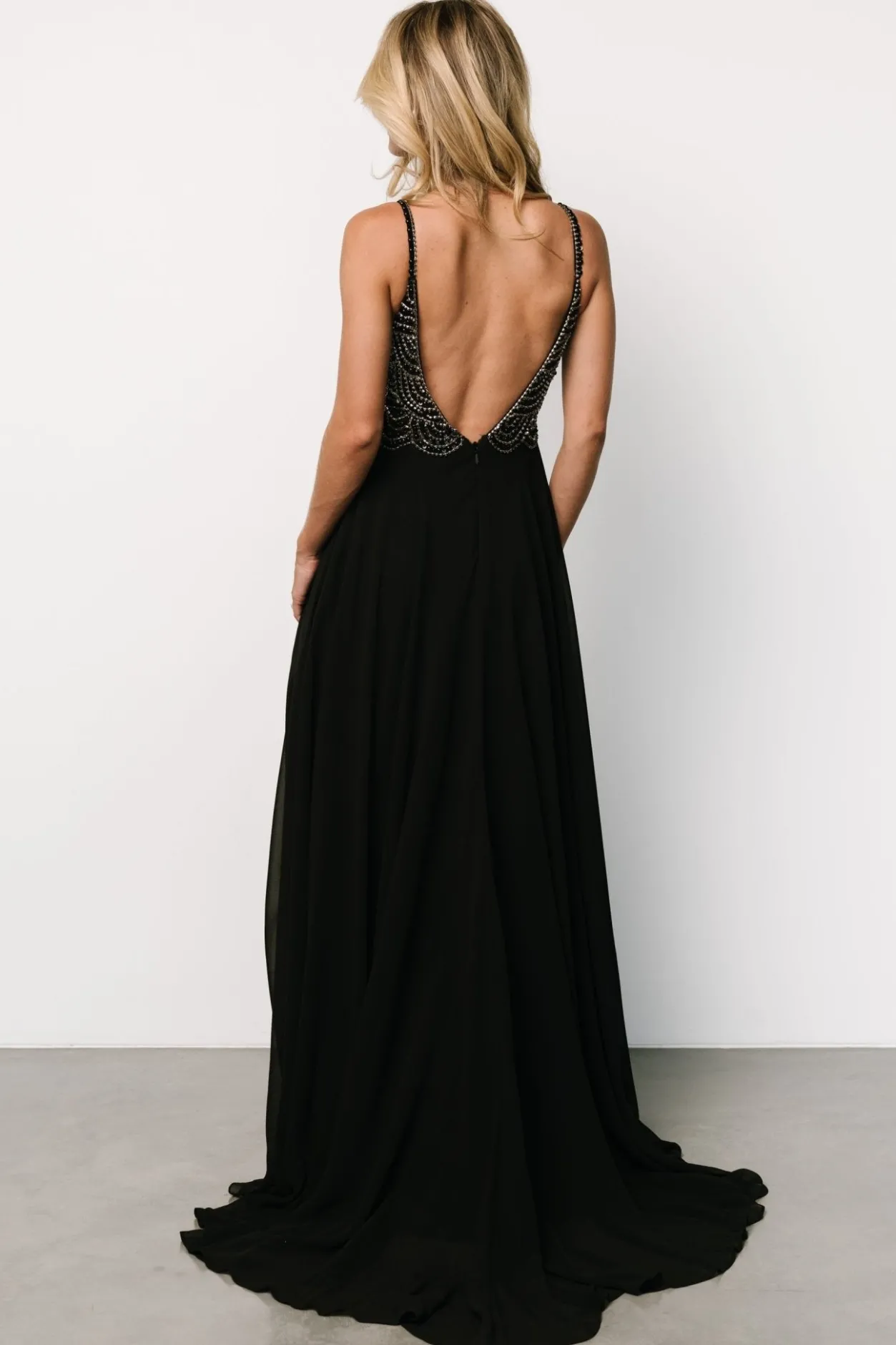 Fashion Baltic Born Honor Beaded Bridal Gown | Black