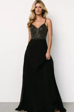 Fashion Baltic Born Honor Beaded Bridal Gown | Black