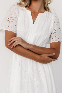 Fashion Baltic Born Hyacinth Eyelet Maxi Dress | Off White OffWhite