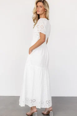 Fashion Baltic Born Hyacinth Eyelet Maxi Dress | Off White OffWhite