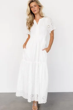 Fashion Baltic Born Hyacinth Eyelet Maxi Dress | Off White OffWhite