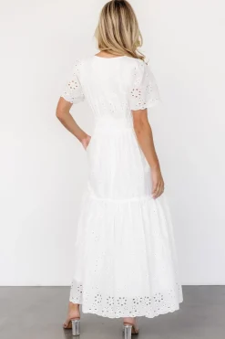 Fashion Baltic Born Hyacinth Eyelet Maxi Dress | Off White OffWhite