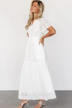 Fashion Baltic Born Hyacinth Eyelet Maxi Dress | Off White OffWhite