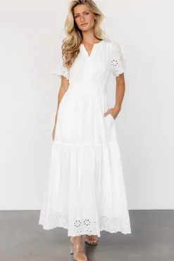 Fashion Baltic Born Hyacinth Eyelet Maxi Dress | Off White OffWhite