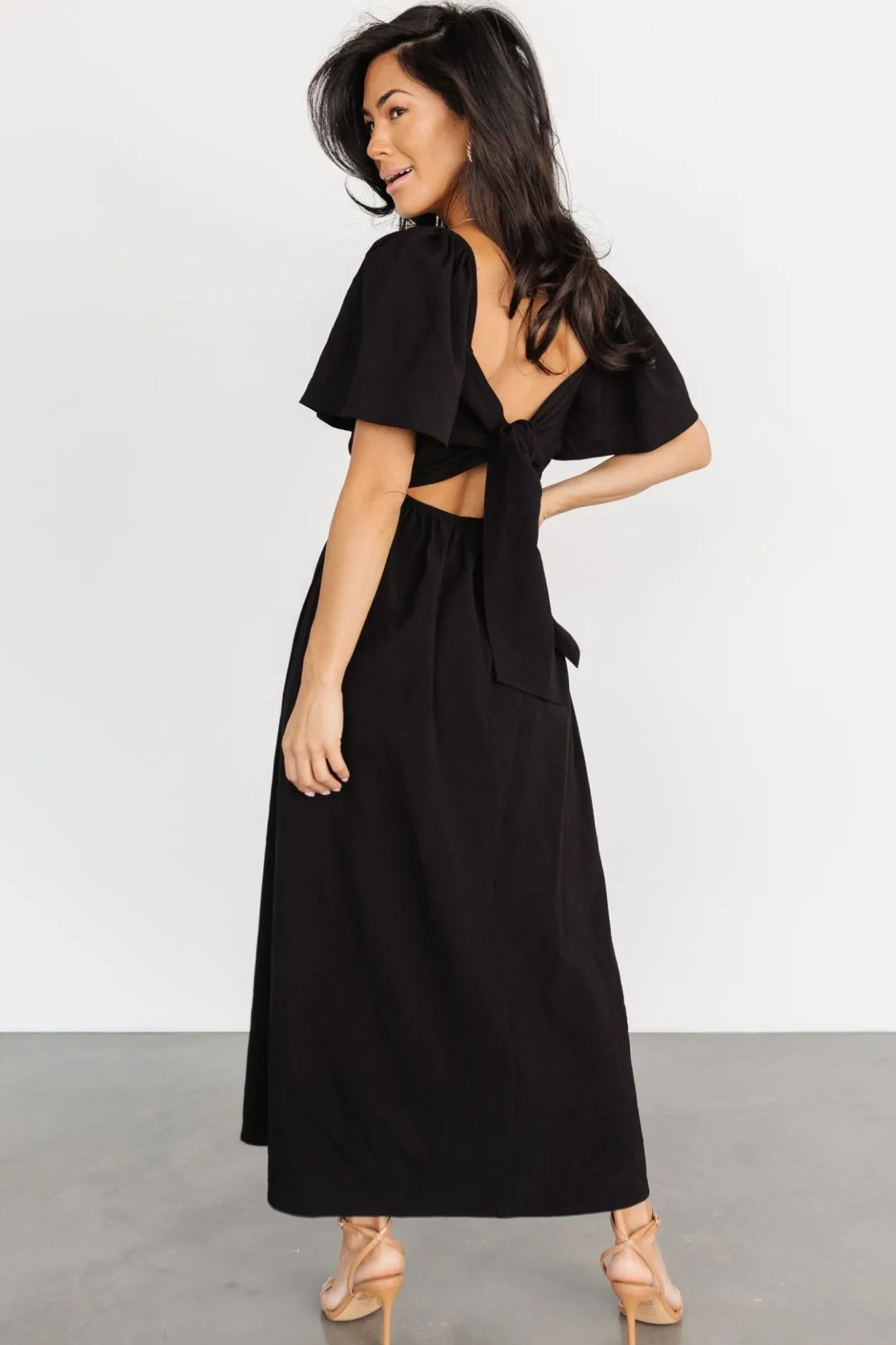 Sale Baltic Born Indie Back Tie Dress | Black