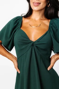 Discount Baltic Born Indie Back Tie Dress | Dark Green DarkGreen