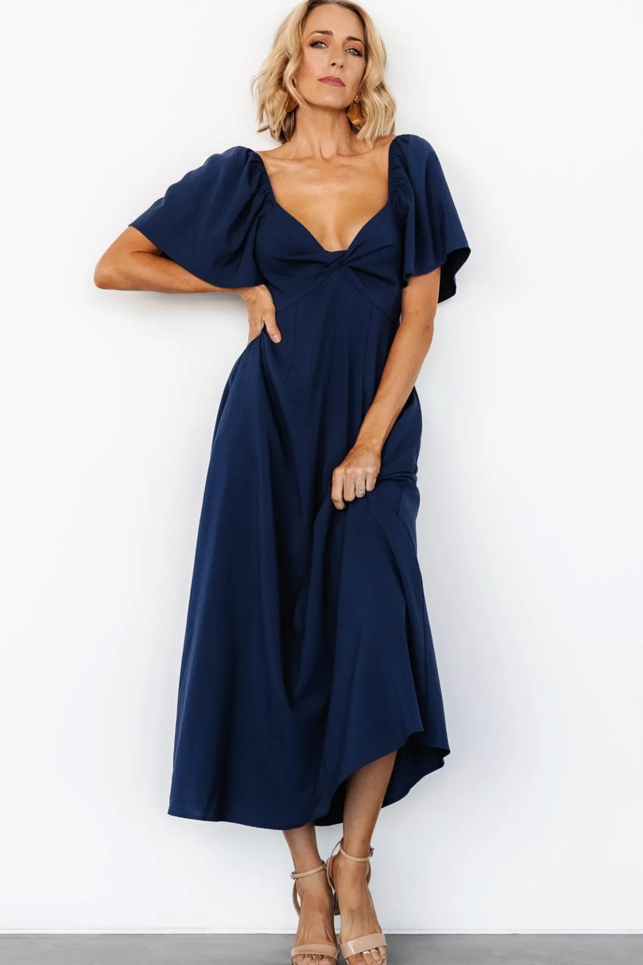 Sale Baltic Born Indie Back Tie Dress | Navy