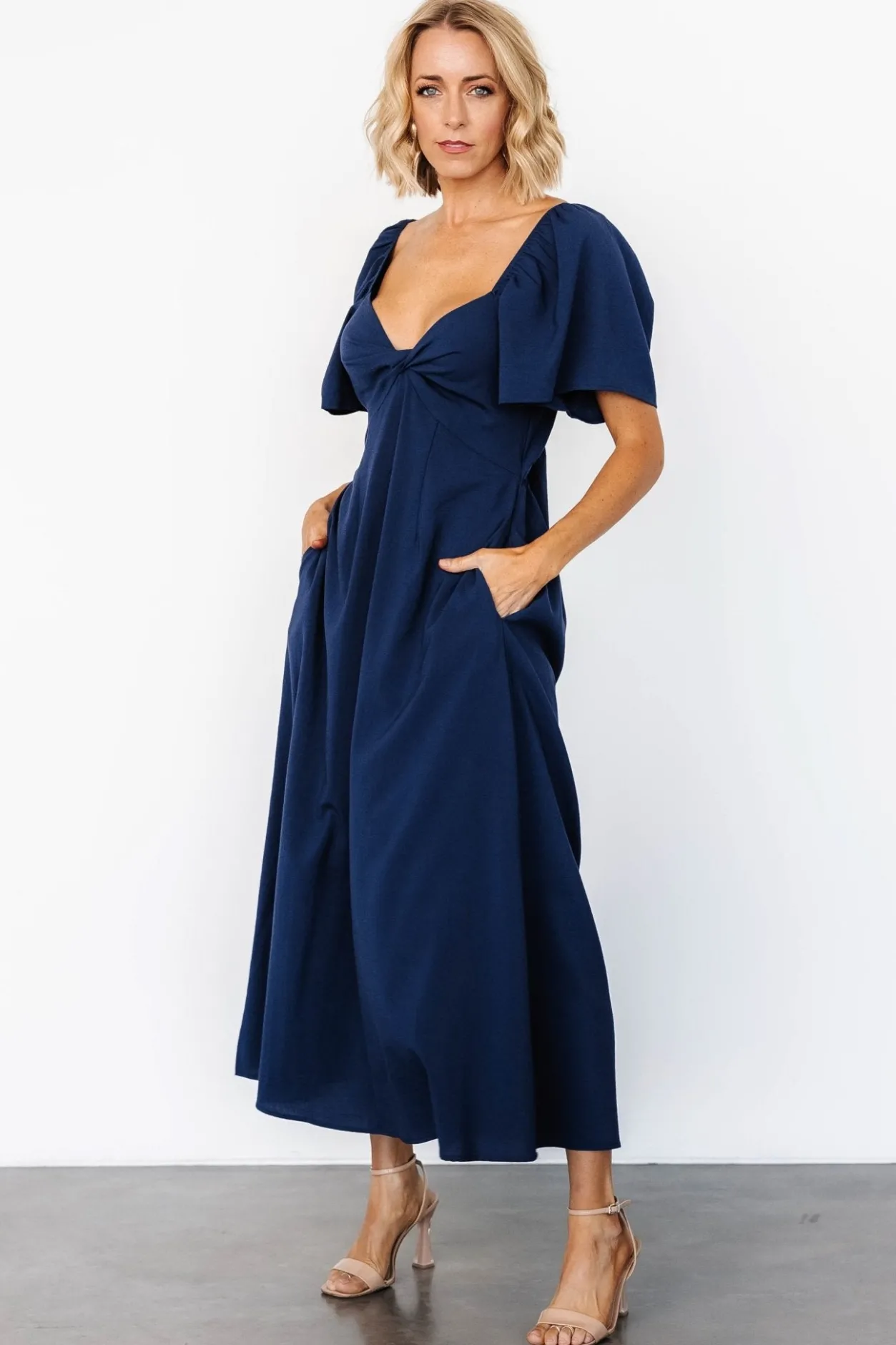 Sale Baltic Born Indie Back Tie Dress | Navy