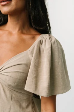 Hot Baltic Born Indie Back Tie Dress | Oatmeal