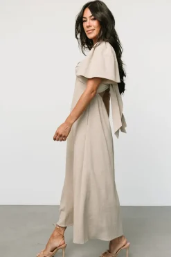 Hot Baltic Born Indie Back Tie Dress | Oatmeal