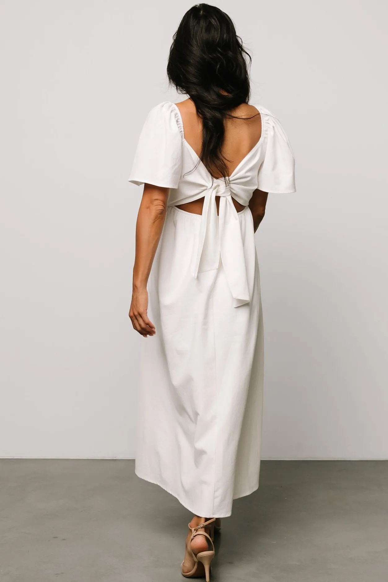 Discount Baltic Born Indie Back Tie Dress | Off White OffWhite