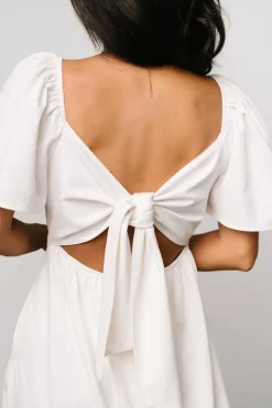 Discount Baltic Born Indie Back Tie Dress | Off White OffWhite