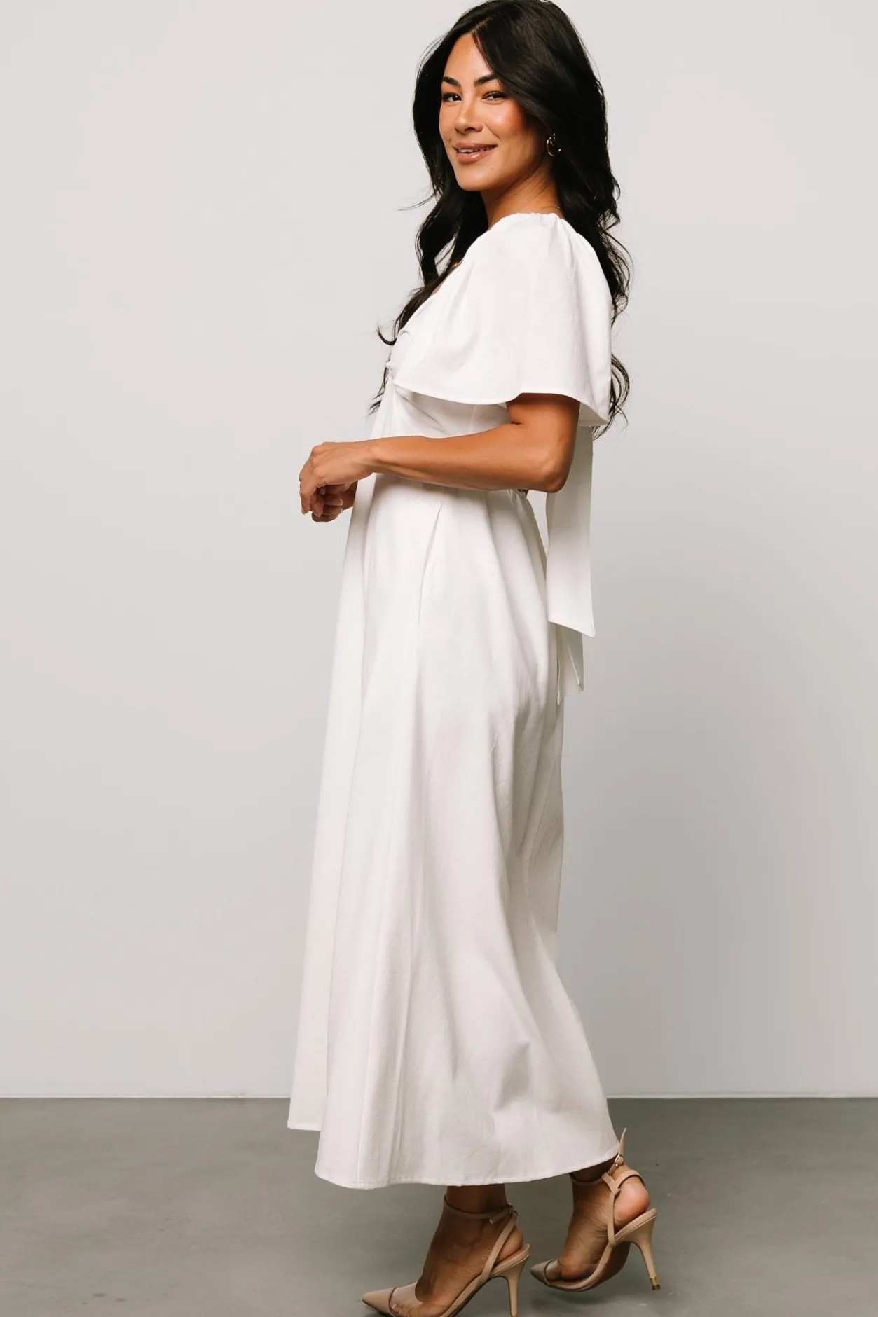 Discount Baltic Born Indie Back Tie Dress | Off White OffWhite