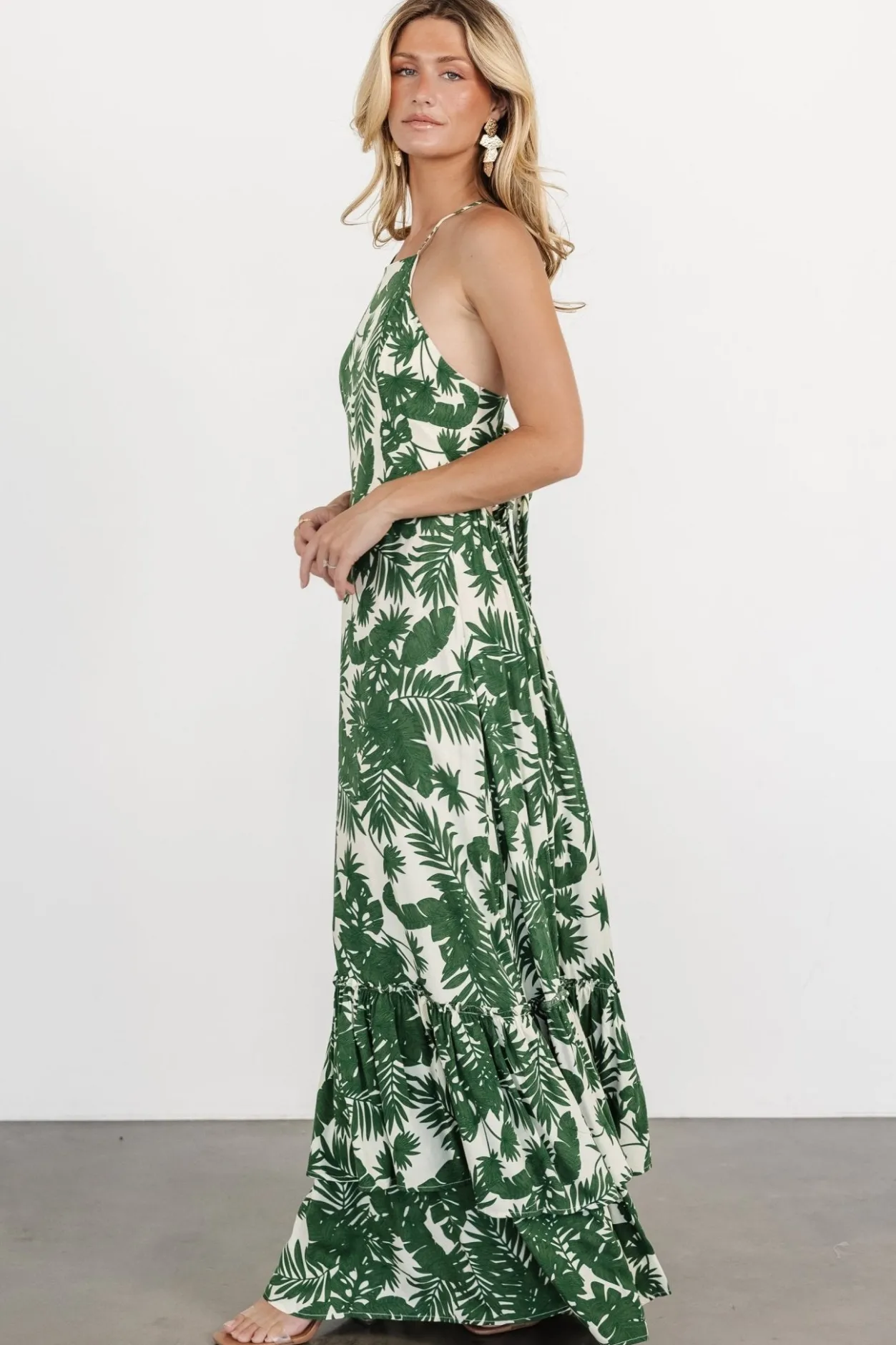 New Baltic Born Indio Maxi Dress | Green Print GreenPrint
