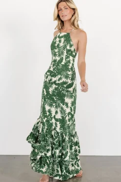 New Baltic Born Indio Maxi Dress | Green Print GreenPrint