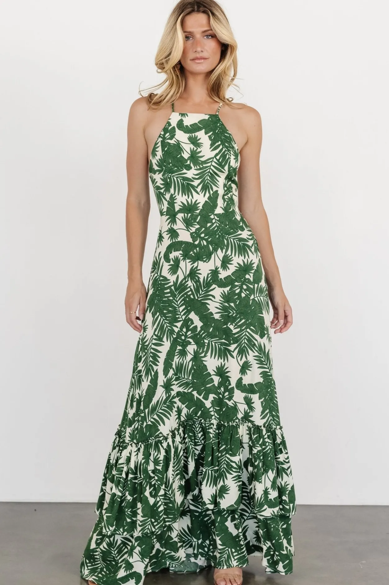 New Baltic Born Indio Maxi Dress | Green Print GreenPrint