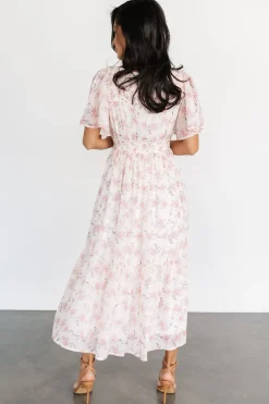 Fashion Baltic Born Iris Midi Dress | Blush Floral BlushFloral