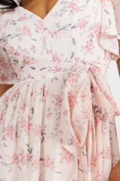 Fashion Baltic Born Iris Midi Dress | Blush Floral BlushFloral