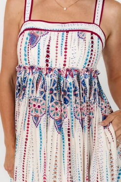 Fashion Baltic Born Ivania Tank Maxi Dress | Cream Multi CreamMulti